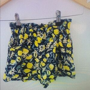 Lemon Print Kids Shorts